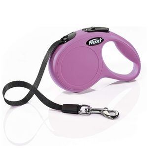 Pink FLEXI Classic Retractable Dog Leash, 10ft, XS
